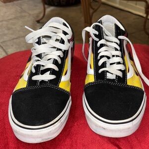 Vans Black and Yellow Sneakers